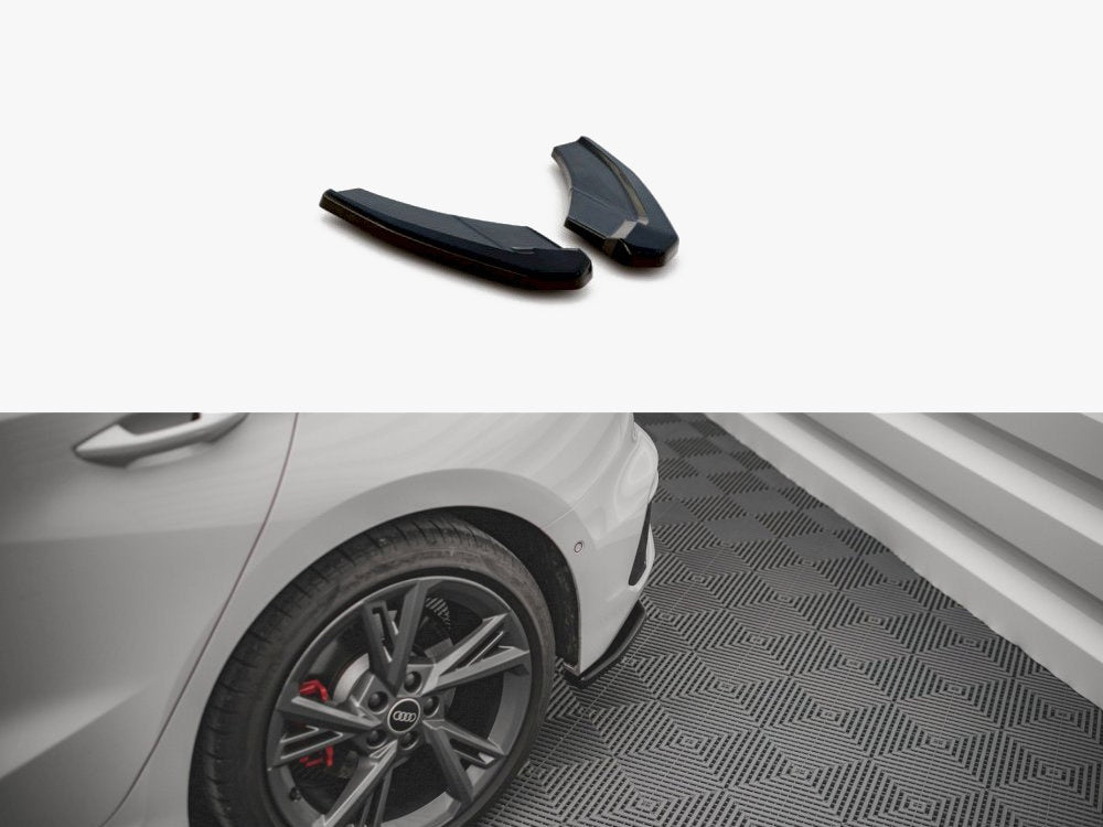Rear Side Splitters V.1 compatible with Audi S3 Sportback 8Y