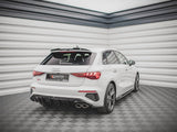 Rear Side Splitters V.2 compatible with Audi S3 / A3 S Line Sportback 8Y