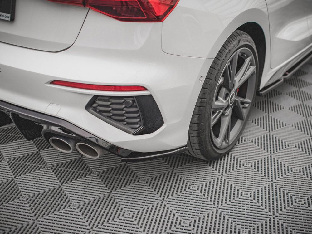 Rear Side Splitters V.2 compatible with Audi S3 / A3 S Line Sportback 8Y