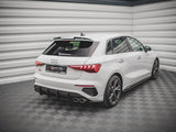 Street PRO Rear Side Splitters compatible with Audi S3 Sportback 8Y