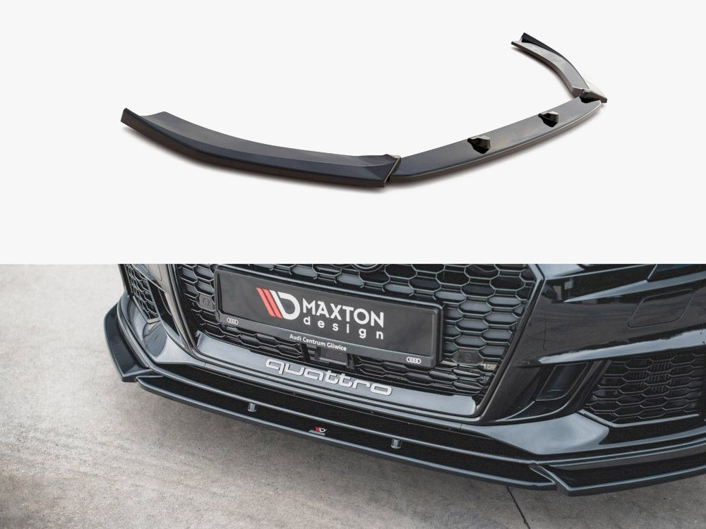 Front Splitter V.4 compatible with Audi RS 3 8V Facelift (2017-)