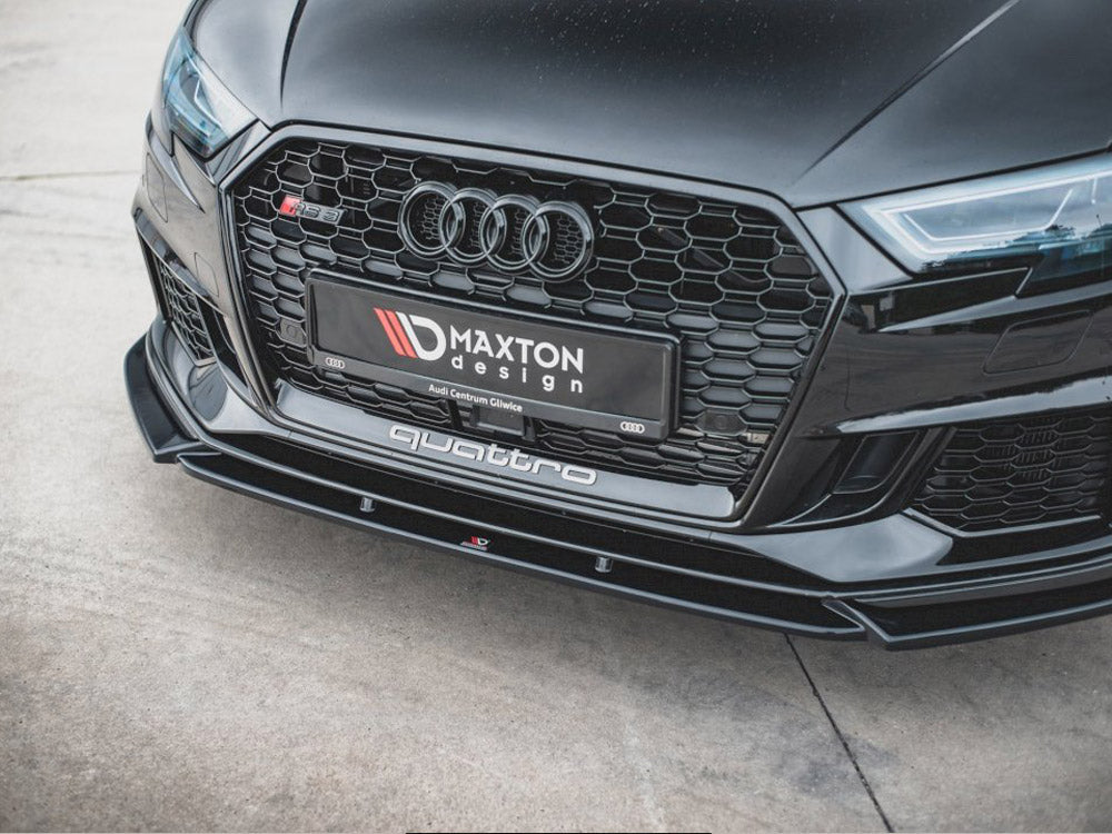 Front Splitter V.4 compatible with Audi RS 3 8V Facelift (2017-)