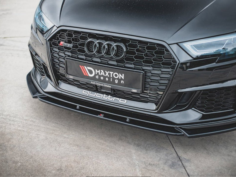 Front Splitter V.4 Audi RS3 8V Facelift  (2017-UP)