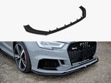 Front Splitter V.2 compatible with Audi RS 3 8V Facelift Sedan (2017-2020)