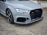 Front Splitter V.2 compatible with Audi RS 3 8V Facelift Sedan (2017-2020)