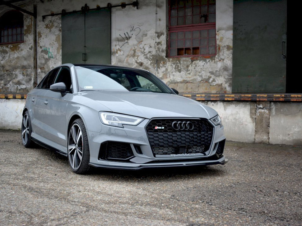 Front Splitter V.2 compatible with Audi RS 3 8V Facelift Sedan (2017-2020)