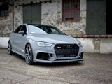 Front Splitter V.2 compatible with Audi RS 3 8V Facelift Sedan (2017-2020)