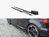 Racing Side Skirts Diffusers V.2 compatible with Audi RS 3 8V Facelift Sportback (2017-20)