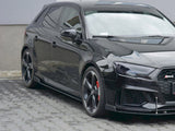Racing Side Skirts Diffusers V.2 compatible with Audi RS 3 8V Facelift Sportback (2017-20)