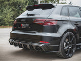 Rear Side Splitters V.2 compatible with Audi RS 3 8V Sportback Facelift (2017-UP)