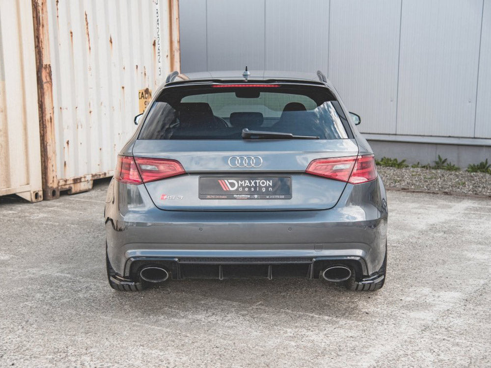 Rear Side Diffusers V1 compatible with Audi RS 3 8V Sportback (2015-2016) - Carbon Look