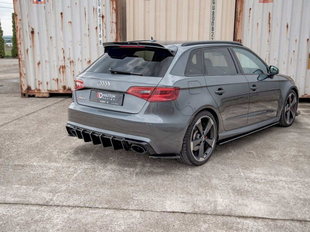 Rear Side Diffusers V2 compatible with Audi RS 3 8V Sportback (2015-2016)