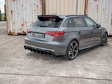 Rear Side Diffusers V2 Audi RS3 8V Sportback (2015-2016)