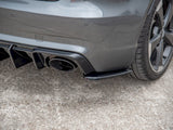 Rear Side Diffusers V2 compatible with Audi RS 3 8V Sportback (2015-2016) - Carbon Look