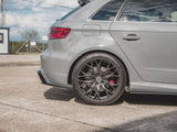 Street PRO Rear Side Splitters compatible with Audi RS 3 8V Sportback
