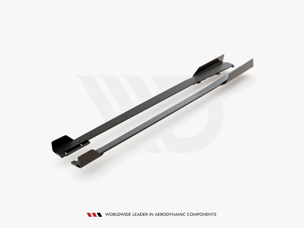 Street PRO Side Skirts Diffusers + Flaps compatible with Audi RS 3 8V Sportback