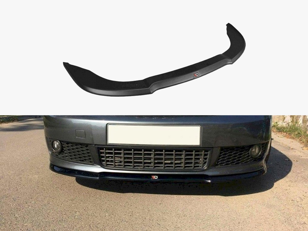 Front Splitter V.1 compatible with Audi A4 S Line B6 - Carbon Look