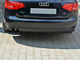 Rear Side Splitters compatible with Audi A4 B8 - Carbon Look