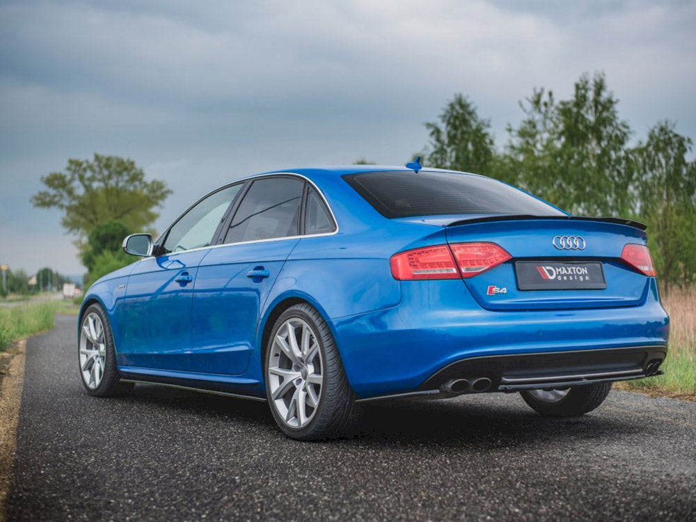 Central Rear Splitter compatible with Audi S4/ A4 S Line B8 Sedan (2008-2011)