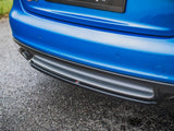 Central Rear Splitter compatible with Audi S4/ A4 S Line B8 Sedan (2008-2011) - Carbon Look