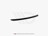 Central Rear Splitter compatible with Audi S4/ A4 S Line B8 Sedan (2008-2011) - Carbon Look