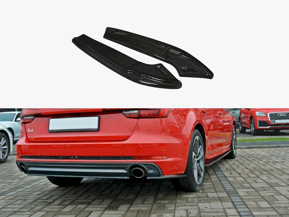 Rear Side Splitters compatible with Audi A4 S Line B9 Avant