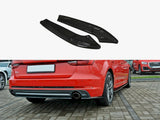 Rear Side Splitters compatible with Audi A4 S Line B9 Avant