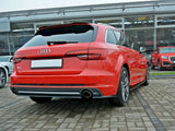 Rear Side Splitters compatible with Audi A4 S Line B9 Avant