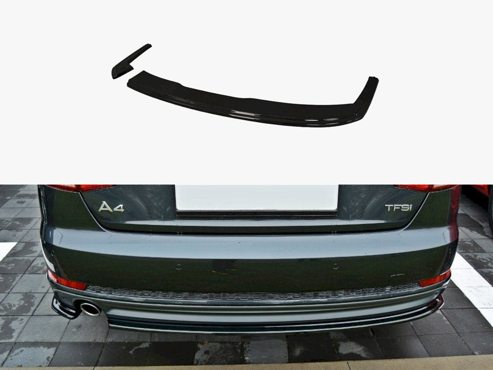 Rear Splitter compatible with Audi A4 B9 S Line Sedan