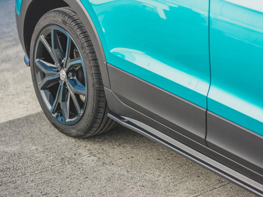 Side Skirts Diffusers compatible with VW T-Cross (2018-) - Carbon Look