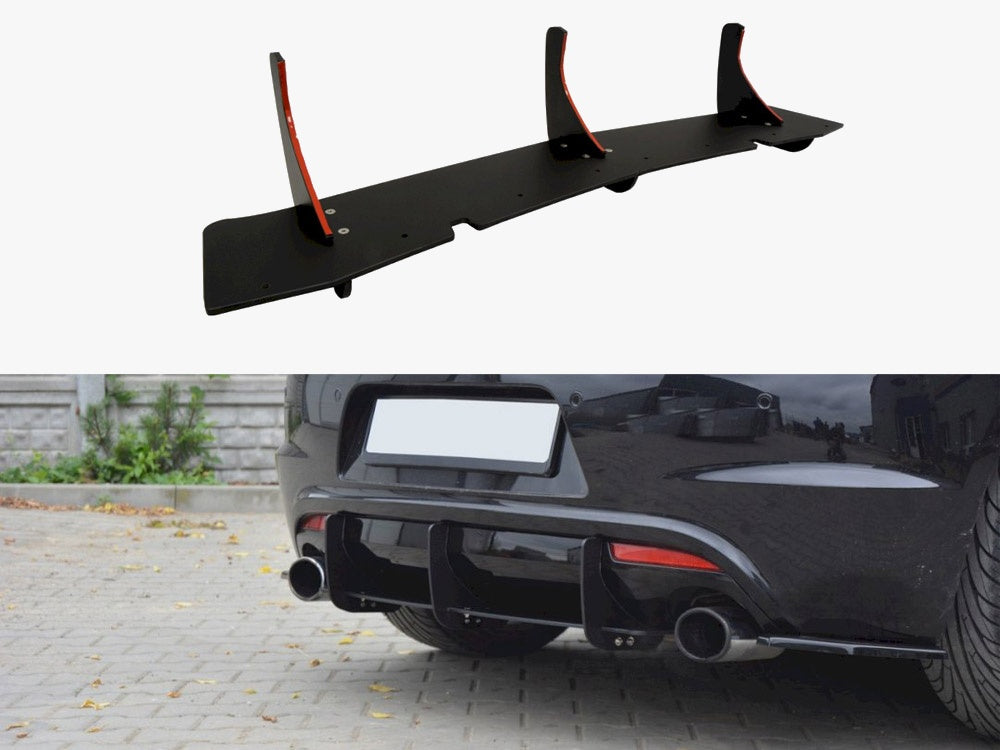 Rear Diffuser &amp; Rear Side Splitters compatible with Volkswagen Scirocco R