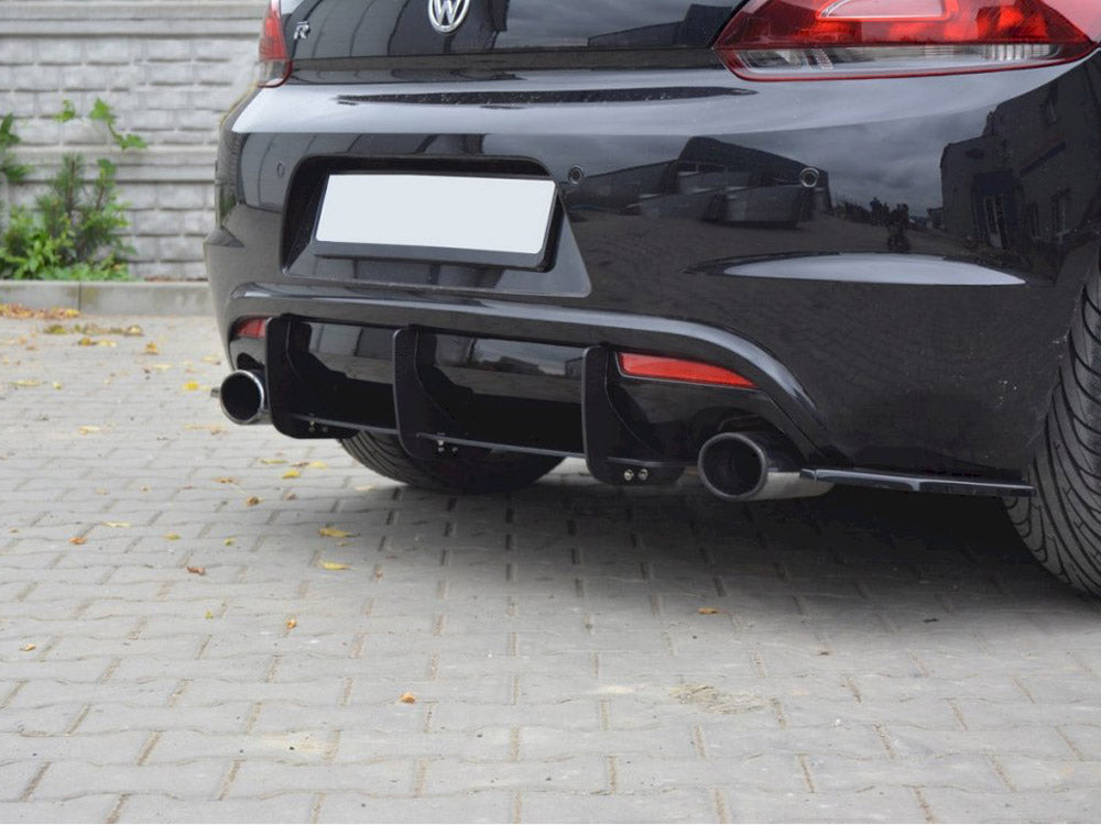 Rear Diffuser &amp; Rear Side Splitters compatible with Volkswagen Scirocco R
