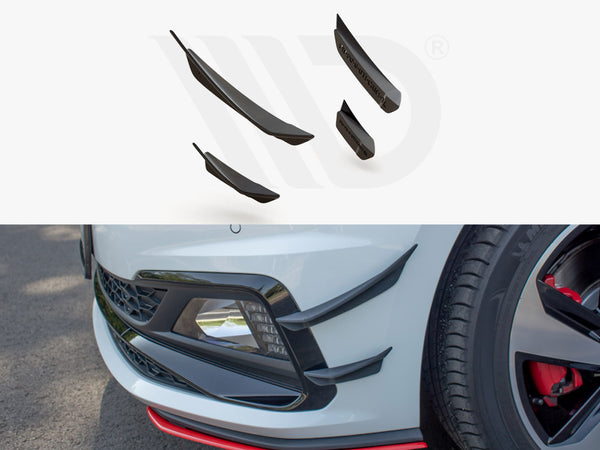 MAXTON DESIGN Front Bumper Wings (Canards) VW Polo MK6 GTI (2017-2021)