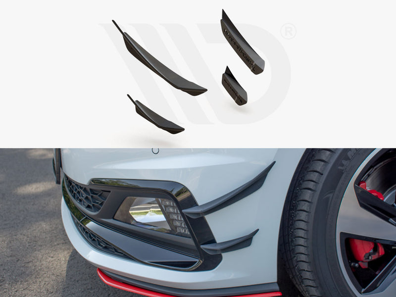 MAXTON DESIGN Front Bumper Wings (Canards) VW Polo MK6 GTI (2017-2021)