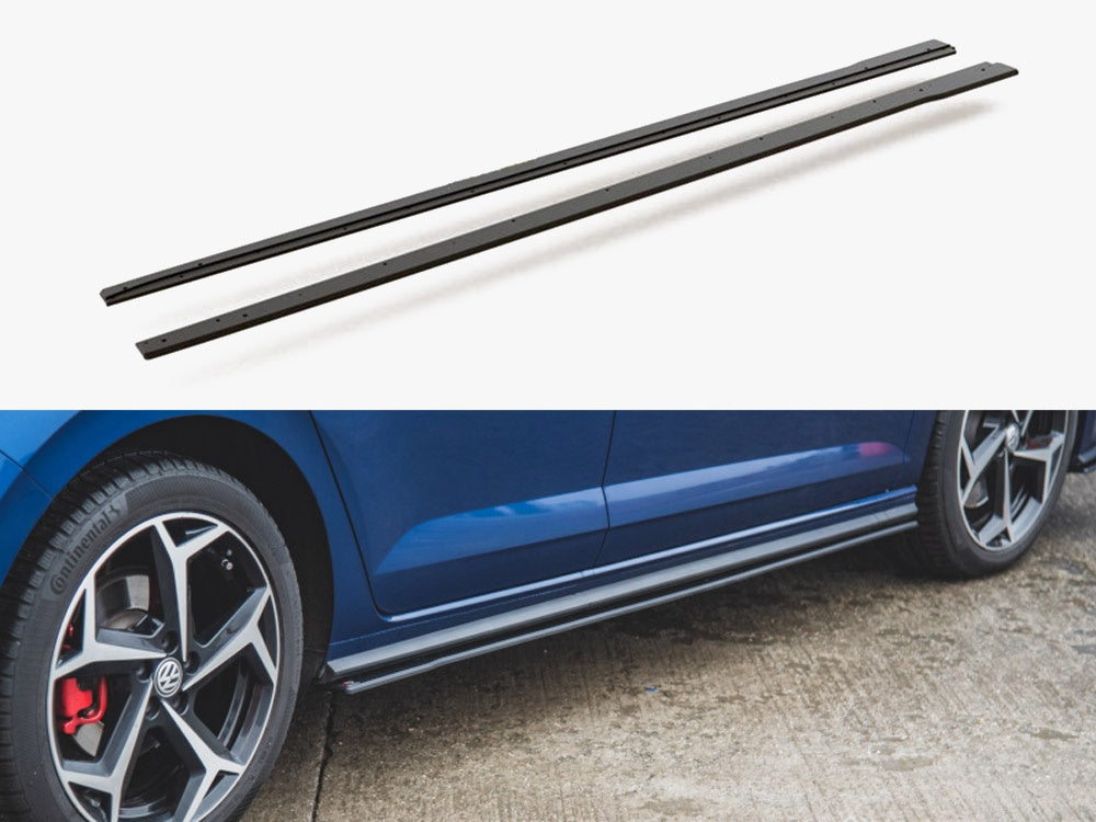 Street PRO Side Skirts Diffusers compatible with VW Polo GTI Mk6