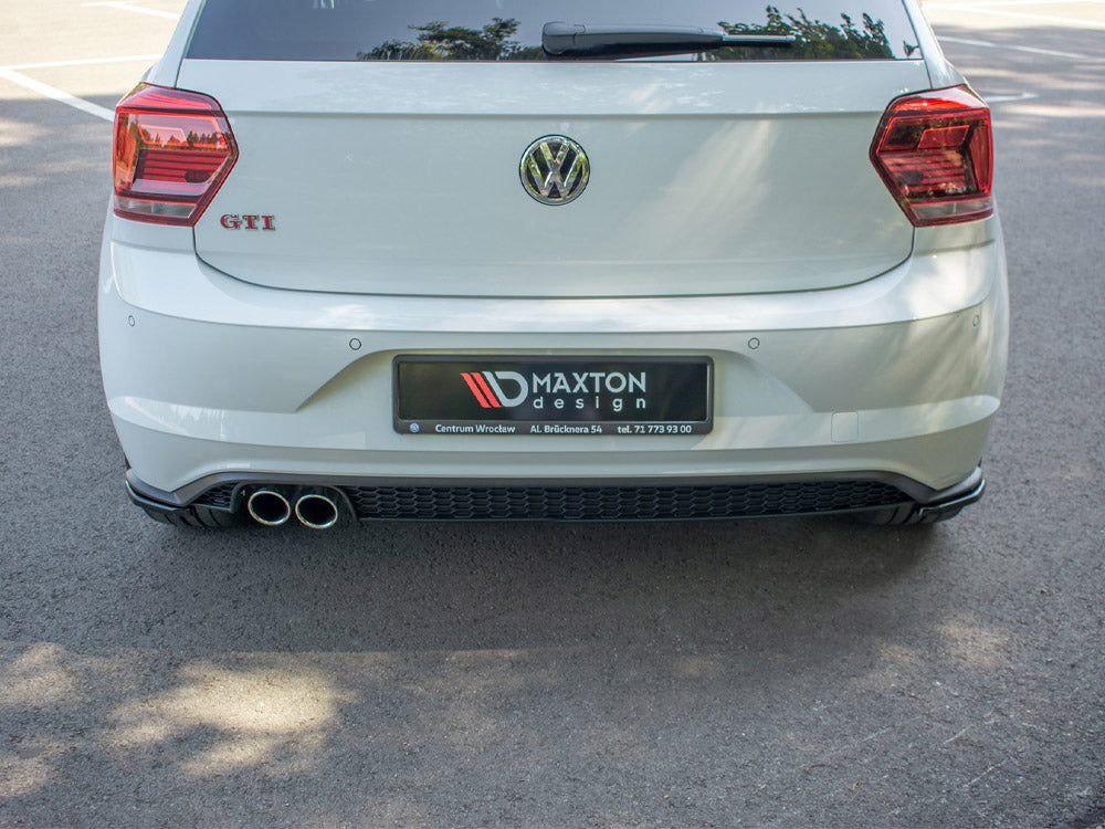 Rear Side Splitters compatible with Volkswagen Polo GTI Mk6 - Textured