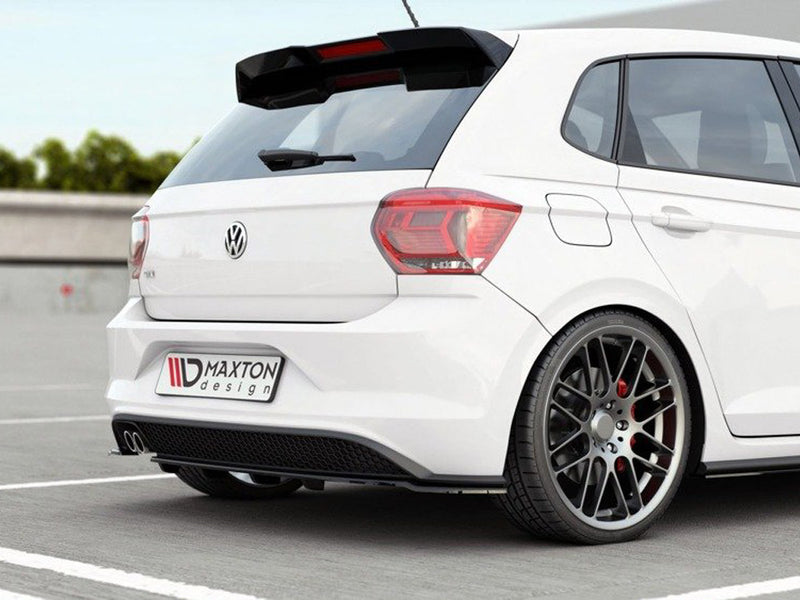 MAXTON DESIGN Central Rear Splitter (W/ Vertical Bars) VW Polo MK6 GTI (2017-2021)