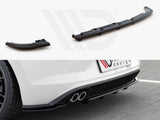MAXTON DESIGN Central Rear Splitter (W/ Vertical Bars) VW Polo MK6 GTI (2017-2021)