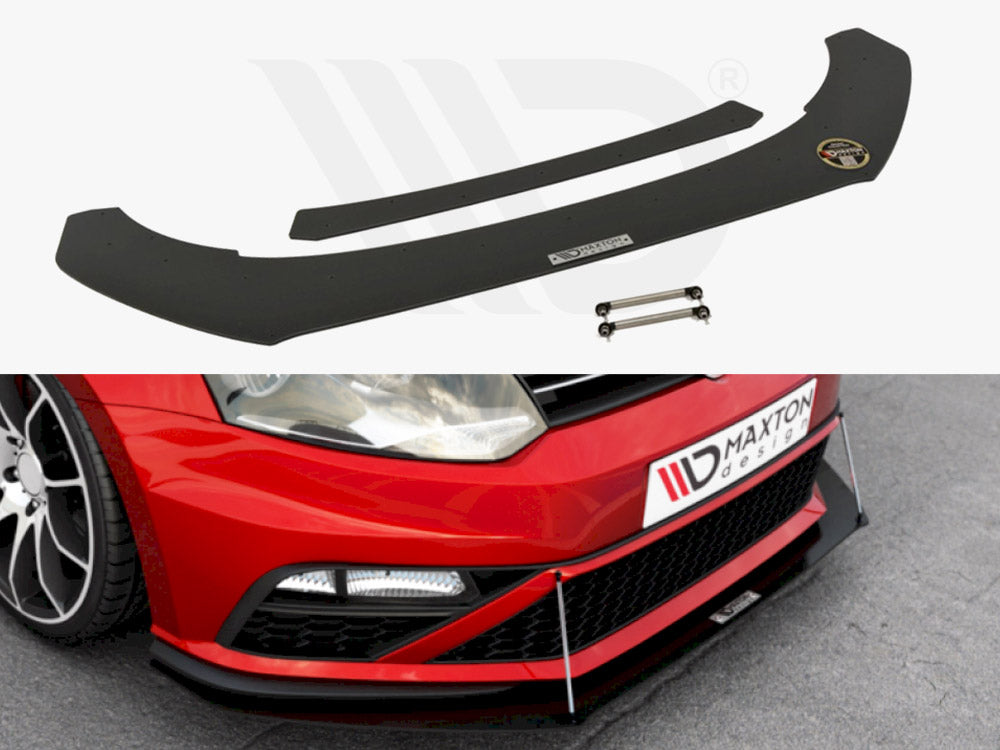 MAXTON DESIGN Front Racing Splitter VW Polo MK5 GTI Facelift (2015-2017)