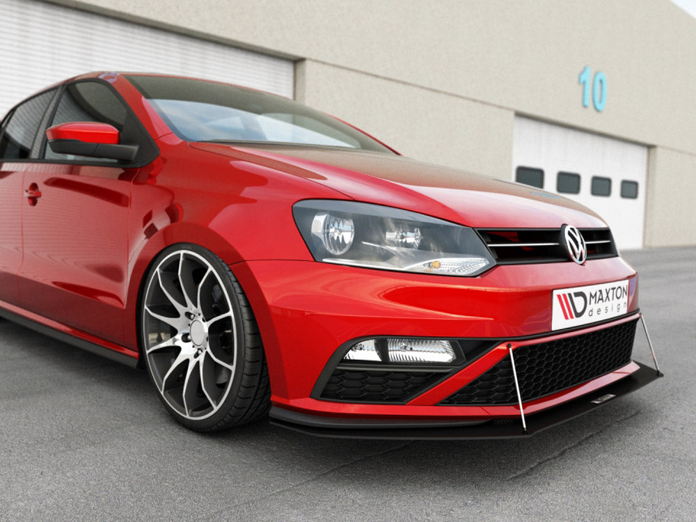 MAXTON DESIGN Front Racing Splitter VW Polo MK5 GTI Facelift (2015-2017)