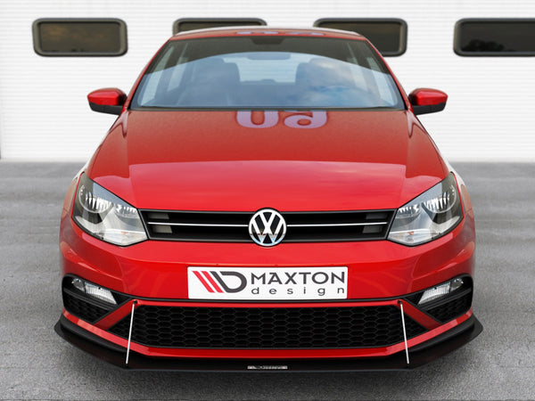 MAXTON DESIGN Front Racing Splitter VW Polo MK5 GTI Facelift (2015-2017)