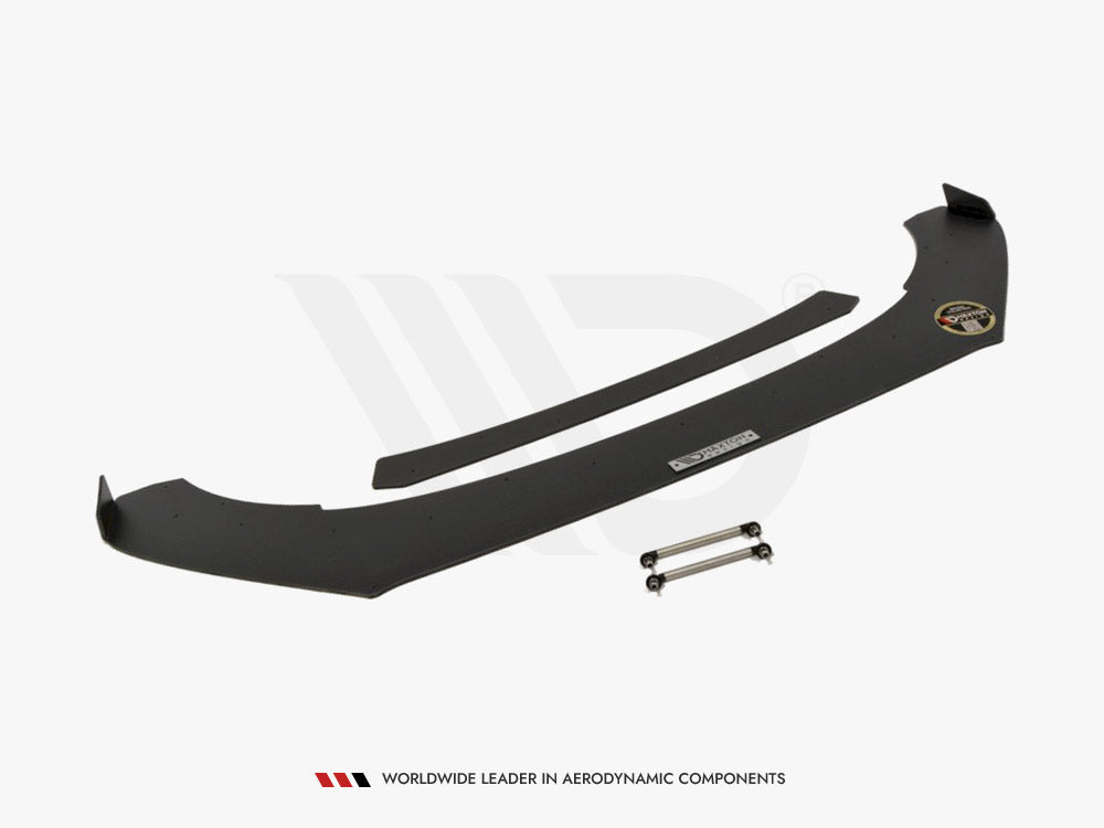 MAXTON DESIGN Front Racing Splitter VW Polo MK5 GTI Facelift (With Wings) (2015-2017)