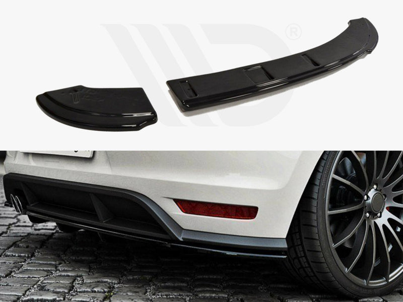 MAXTON DESIGN Central Rear Splitter (Vertical Bars) VW Polo Mk5 GTI Facelift