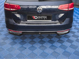 MAXTON DESIGN Central Rear Splitter VW Passat B8 (2014-2019)