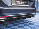 MAXTON DESIGN Central Rear Splitter (W/ Vertical Bars) VW Passat B8 (2014-2019)