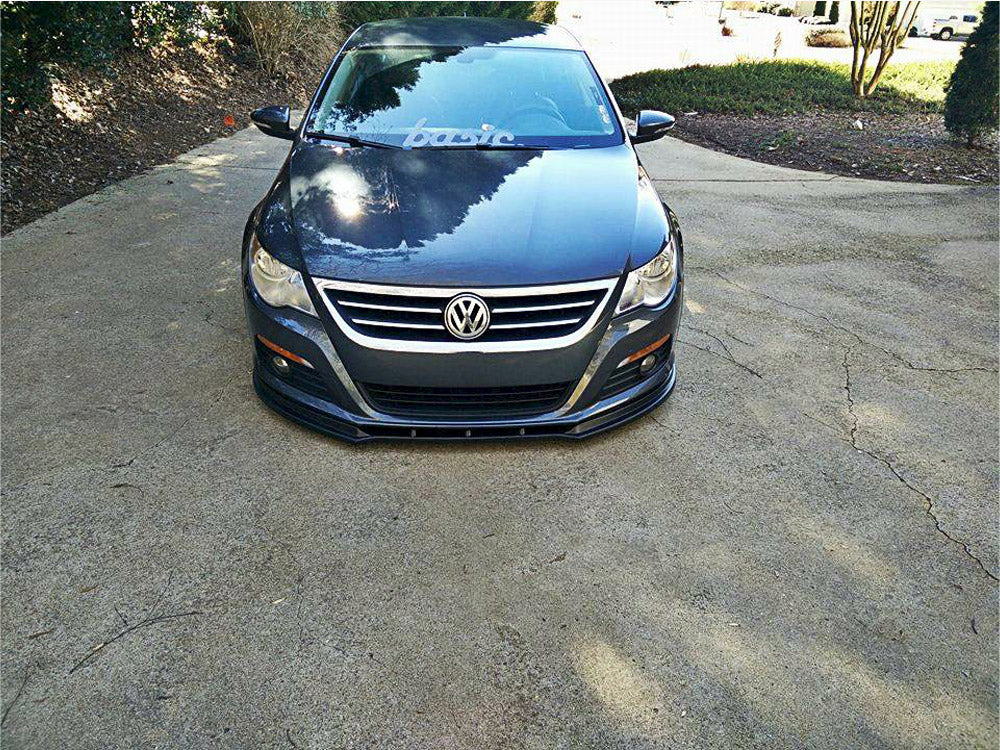 Front Splitter compatible with VW Passat CC Preface Model, Standard Bumper