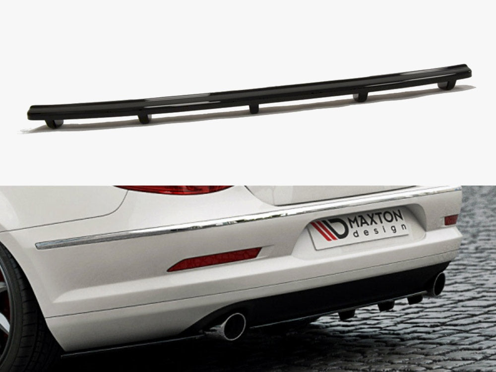 Rear Splitter (Vertical Bars) compatible with VW Passat CC R36 R-Line (Preface) - Textured