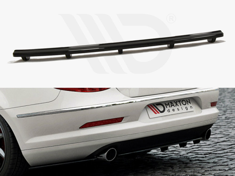 MAXTON DESIGN Central Rear Splitter VW Passat CC R36 Rline (Preface) (With Vertical Bars)