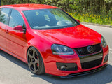 Front Splitter compatible with VW Golf V GTI (For GTI 30TH Front Bumper Spoiler) - Carbon Look