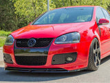 Front Splitter compatible with VW Golf V GTI (For GTI 30TH Front Bumper Spoiler) - Carbon Look